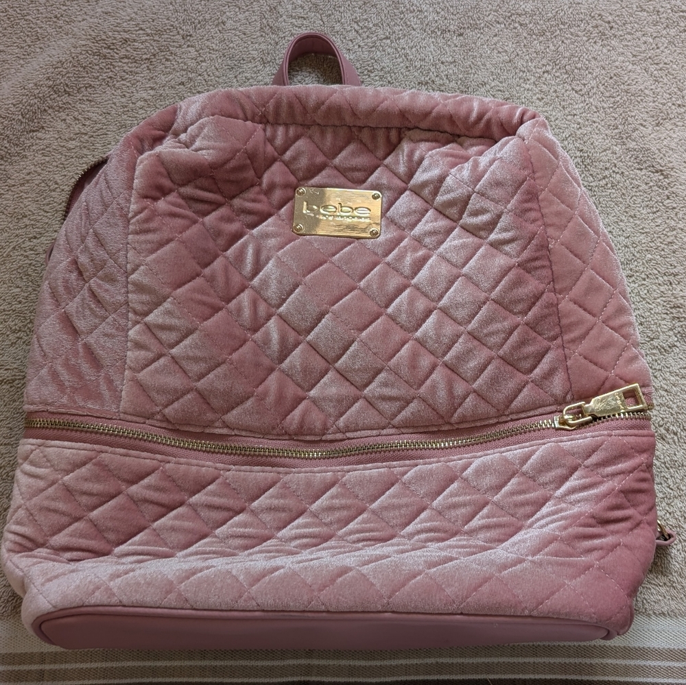 Bebe Blush Quilted Backpack